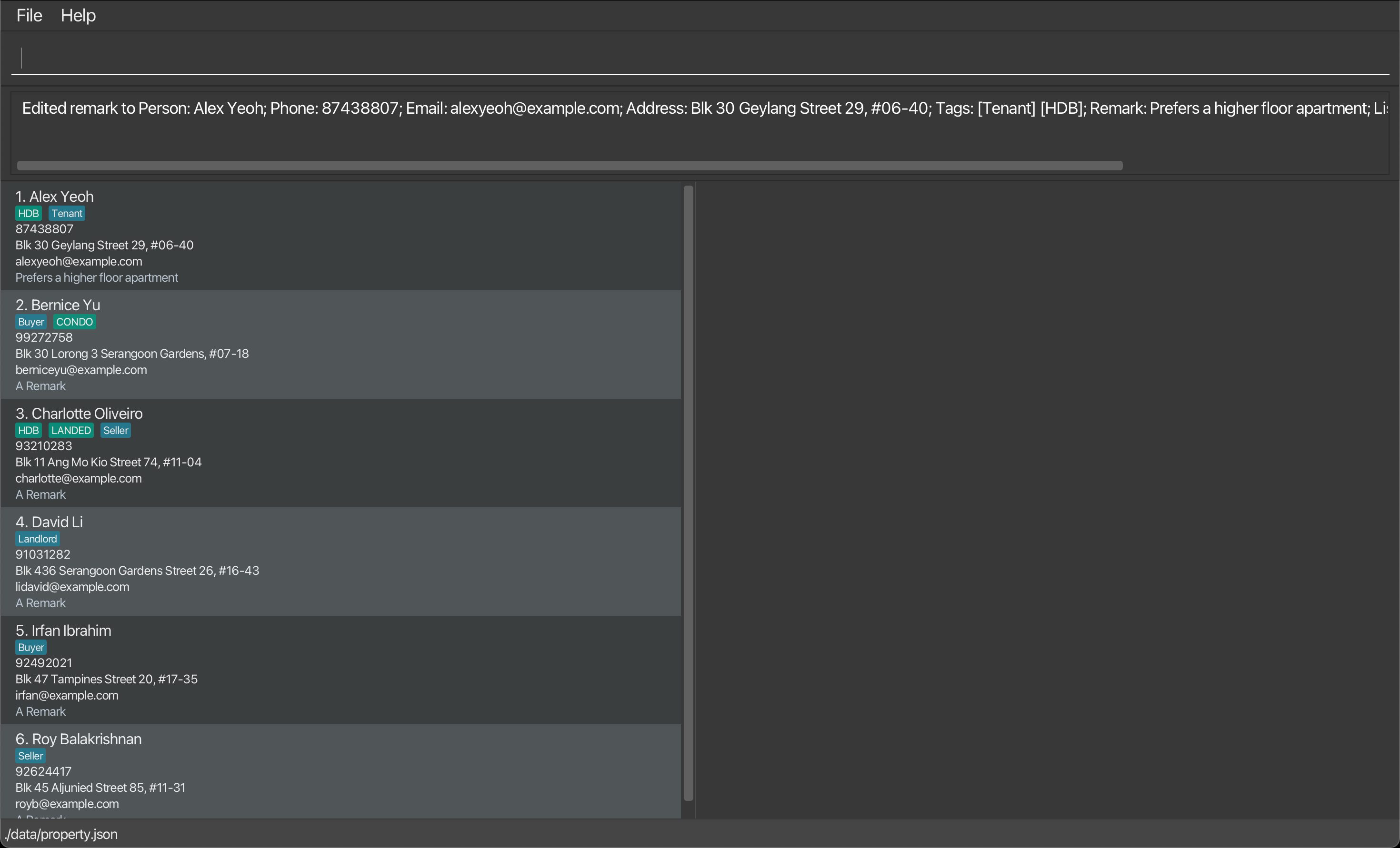 RemarkAddCommandShowcase