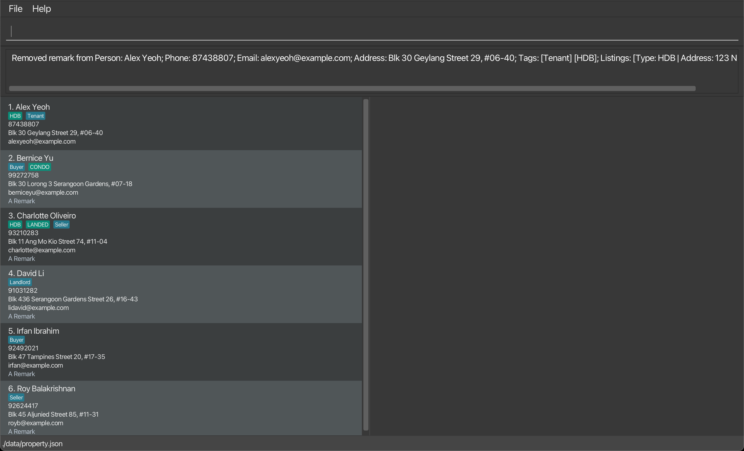 RemarkRemoveCommandShowcase